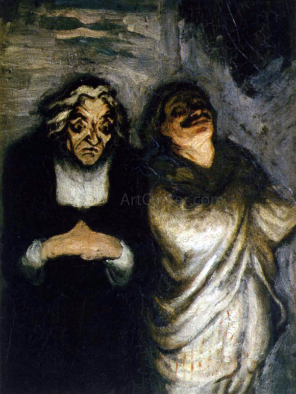  Honore Daumier Scene from a Comedy - Art Print