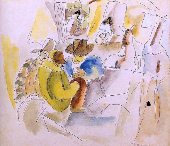  Jules Pascin Scene from the Southern States - Art Print