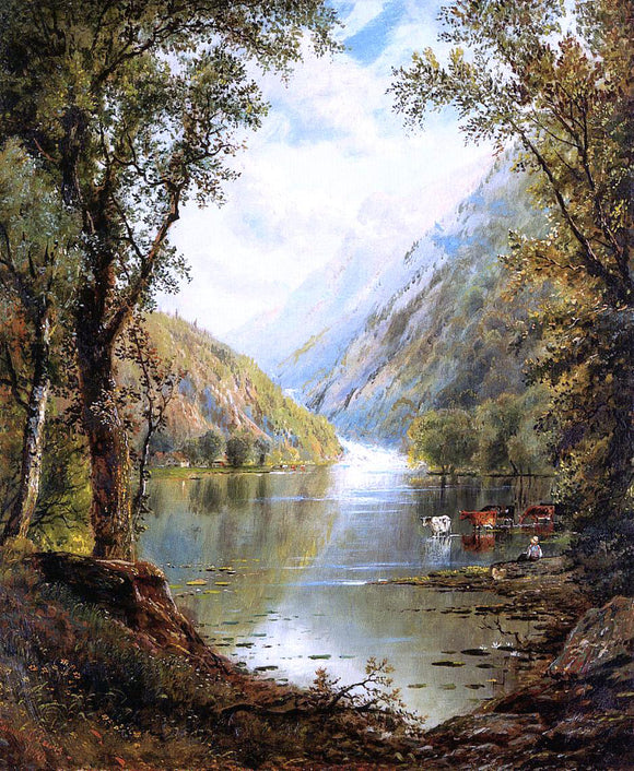  Edmund Darch Lewis A Scene in the Catskills - Art Print