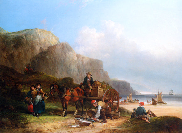  Senior William Shayer Scene in the Isle of Wight - Art Print