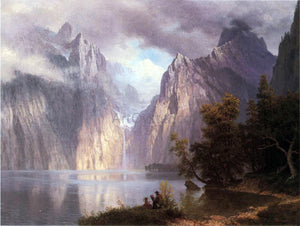  Albert Bierstadt A Scene in the Sierra Nevada - Art Print