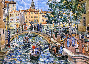  Maurice Prendergast Scene of Venice - Art Print