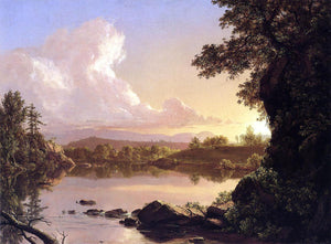  Frederic Edwin Church Scene on the Catskill Creek, New York - Art Print