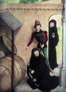  Simon Marmion Scenes from the Life of St Bertin (detail) - Art Print