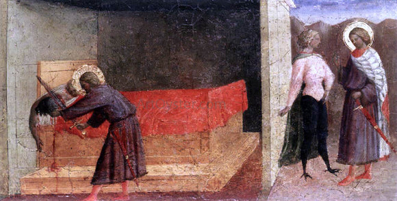  Masolino Da panicale Scenes from the Life of St Julien - Art Print