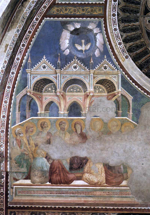  Giotto Di Bondone Scenes from the New Testament: Pentecost (Upper Church, San Francesco, Assisi) - Art Print