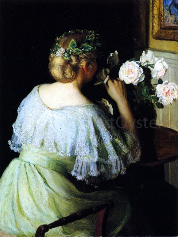  Lilla Cabot Perry Scent of Roses (also known as Girl and Roses) - Art Print