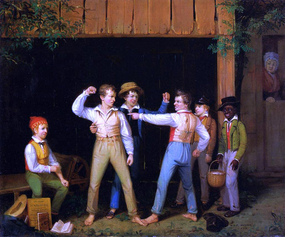  William Sidney Mount School Boys Quarreling - Art Print