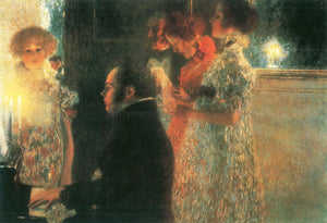  Gustav Klimt Schubert at the Piano II - Art Print