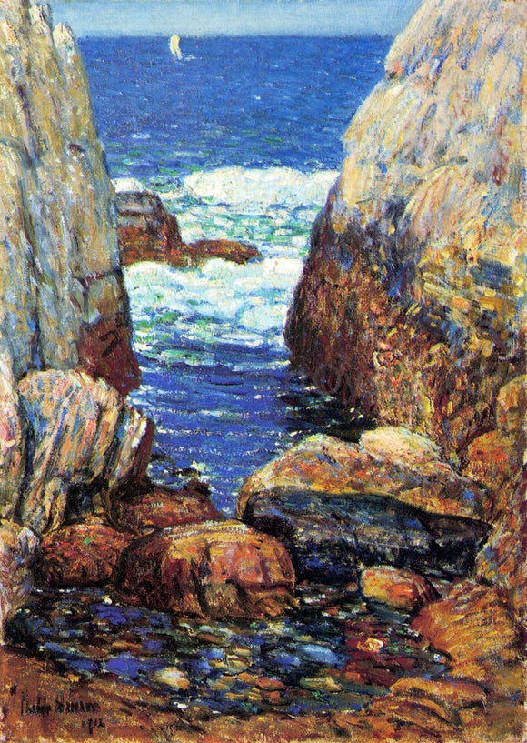  Frederick Childe Hassam Sea and Rocks, Appledore, Isles of Shoals - Art Print