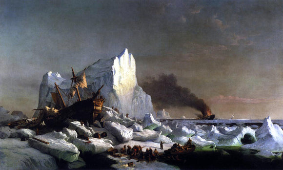  William Bradford Sealers Crushed by Icebergs - Art Print