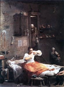  Giuseppe Maria Crespi Searcher for Fleas - Art Print