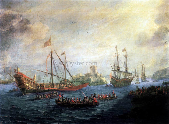  Gaspard Van Eyck Seascape - Art Print