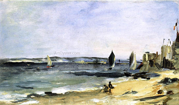  Edouard Manet Seascape at Arcachon (also known as Arcachon, Beautiful Weather) - Art Print