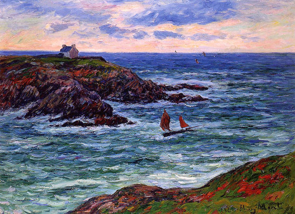  Henri Moret Seascape: Doelan, Brittany - Art Print