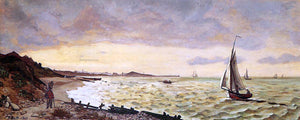  Jean Frederic Bazille Seascape: The Beach at Sainte-Adresse - Art Print