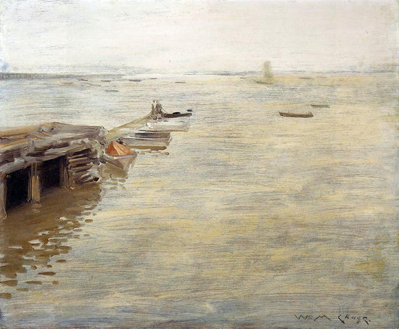  William Merritt Chase Seashore (also known as A Grey Day) - Art Print