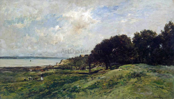  Charles Francois Daubigny Seashore at Villerville - Art Print