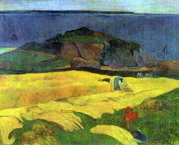  Paul Gauguin Seaside Harvest, le Pouldu - Art Print