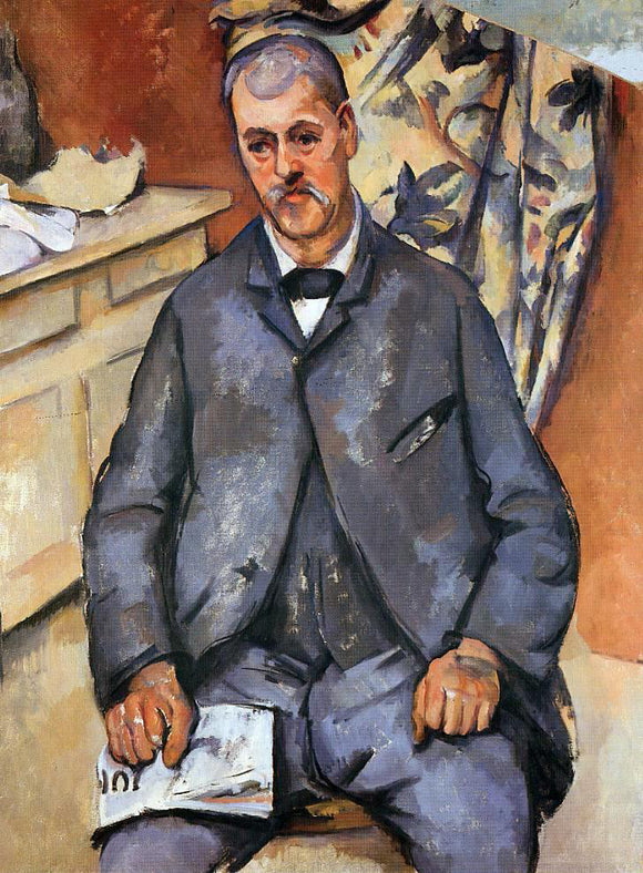  Paul Cezanne A Seated Man - Art Print