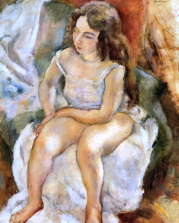  Jules Pascin Seated Model - Art Print