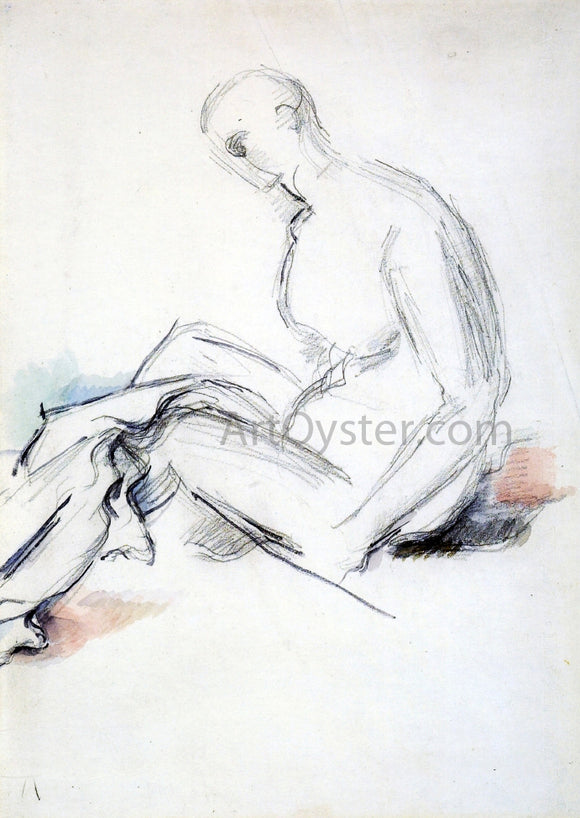  Paul Cezanne Seated Nude (also known as Ishmael) - Art Print