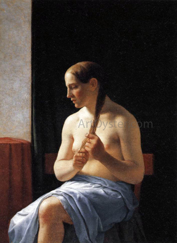  Christoffer Wilhelm Eckersberg Seated Nude Model - Art Print