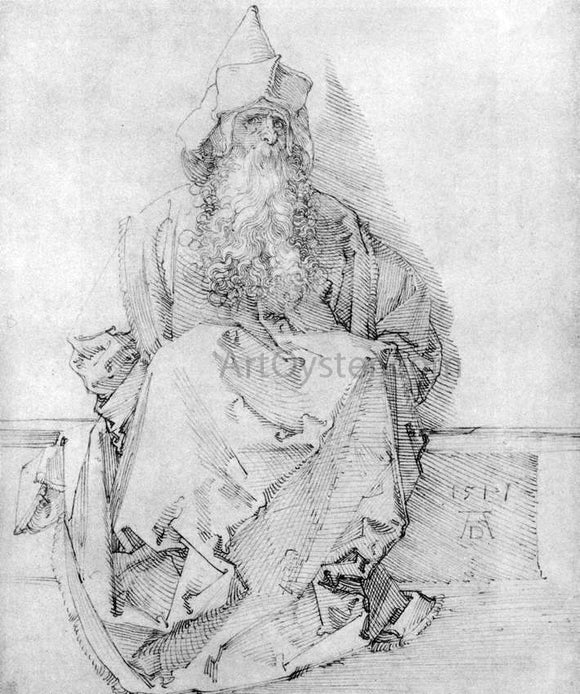  Albrecht Durer Seated Prophet - Art Print