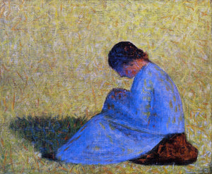  Georges Seurat Seated Woman - Art Print