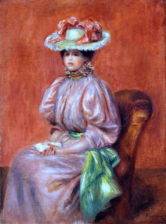  Pierre Auguste Renoir Seated Woman - Art Print