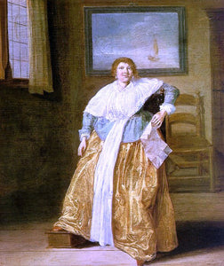  Dirck Hals Seated Woman with a Letter - Art Print