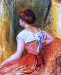  Pierre Auguste Renoir Seated Young Woman - Art Print