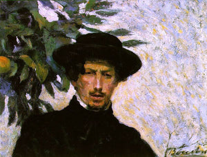  Umberto Boccioni Self Portrait (also known as As a Young Man) - Art Print