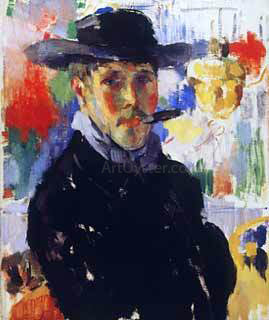  Rik Wouters Self Portrait (also known as Portrait of Rik with a Cigar) - Art Print