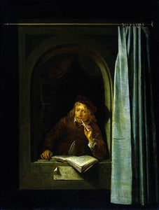  Gerrit Dou Self Portrait - Art Print