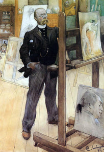  Carl Larsson A Self Portrait - Art Print