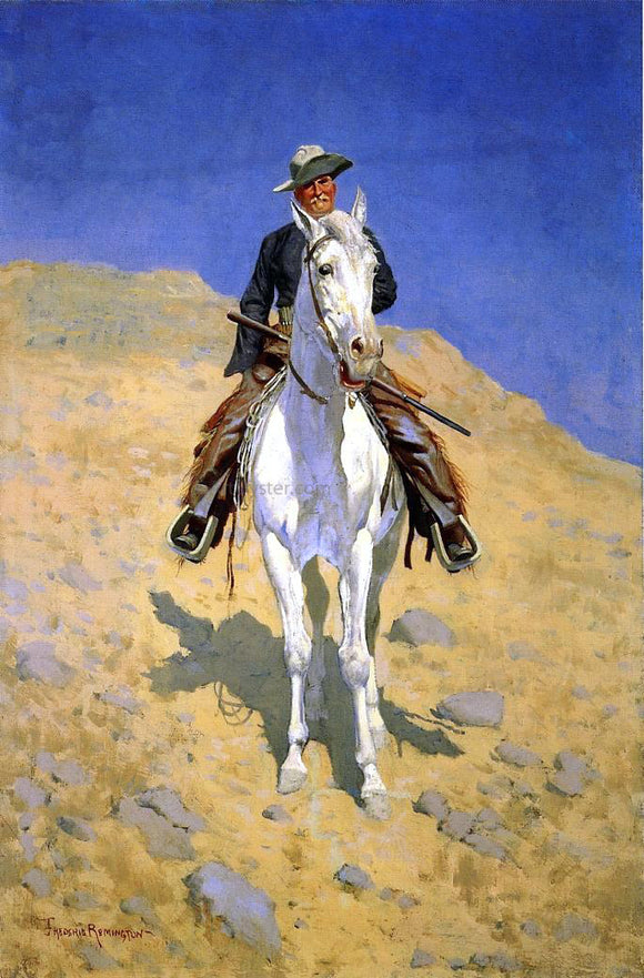  Frederic Remington Self Portrait - Art Print