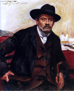  Lovis Corinth Self Portrait in a Black Hat - Art Print