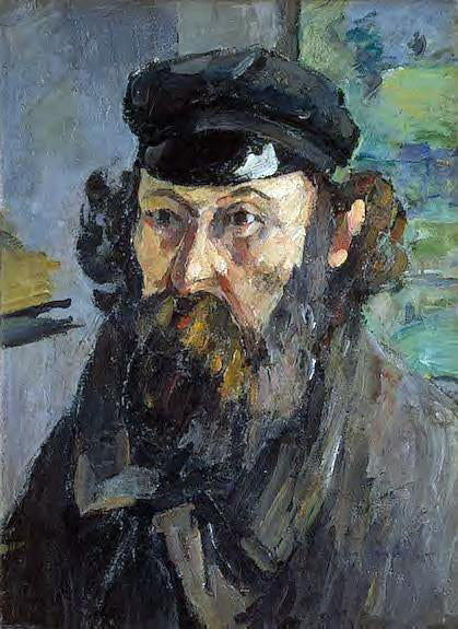  Paul Cezanne Self Portrait in a Casquette - Art Print