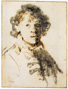  Rembrandt Van Rijn Self Portrait, Open-Mouthed - Art Print