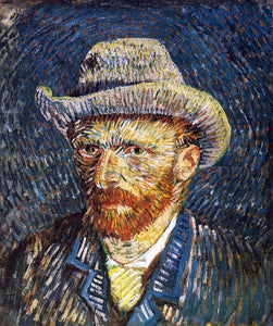  Vincent Van Gogh Self Portrait with Felt Hat - Art Print