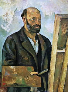  Paul Cezanne Self Portrait with Palette - Art Print