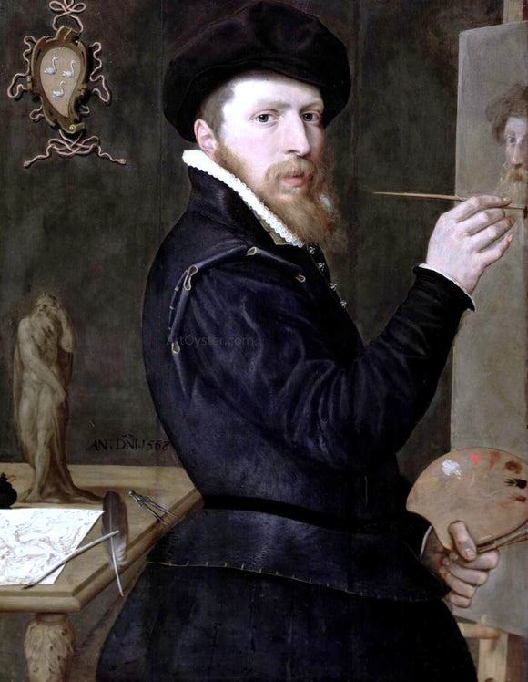  Isaac Claesz Van Swanenburg Self-Portrait - Art Print