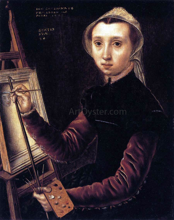  Catharina Van Hemessen Self-Portrait - Art Print