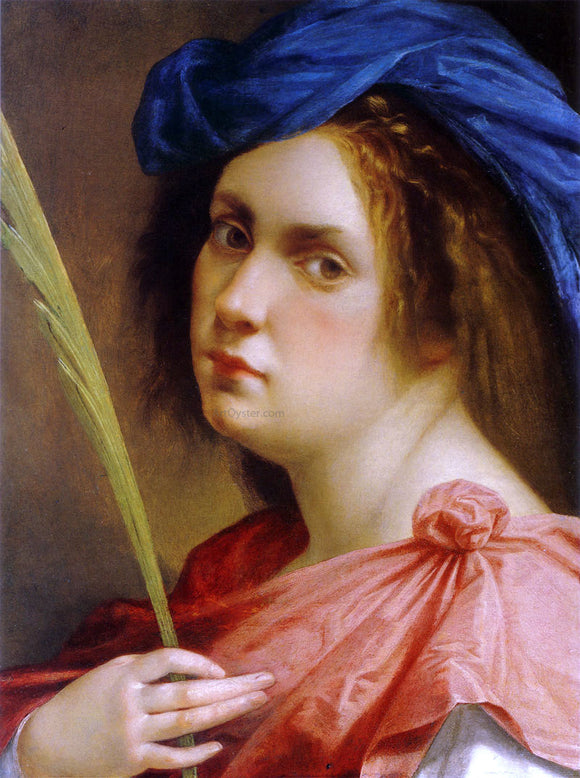  Artemisia Gentileschi Self-Portrait as a Female Martyr (also known as Female Martyr) - Art Print