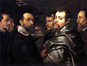  Peter Paul Rubens Self-Portrait in a Circle of Friends from Mantua - Art Print