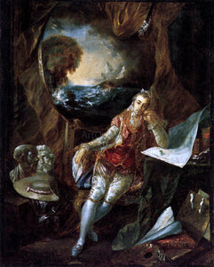  Luis Paret Y Alcazar Self-Portrait  in the Studio - Art Print