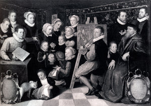  Otto Van Veen Self-Portrait Of The Artist With His Family - Art Print