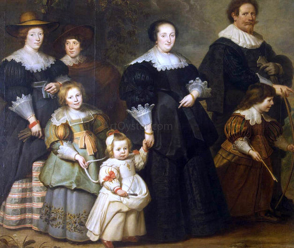  Cornelis De Vos Self-Portrait of the Artist with his Wife Suzanne Cock and Their Children - Art Print