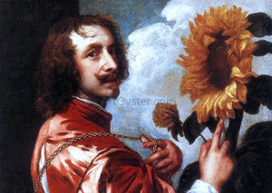 Sir Antony Van Dyck Self-portrait with a Sunflower - Art Print